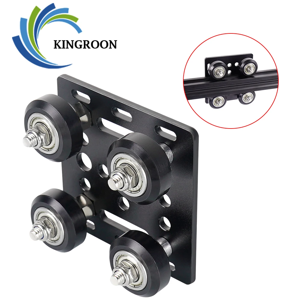 Kingroon V-slot Perfis de Alumínio Rodas Peças de Impressora 3d Openbuilds v Gantry Plat Polia de Placa Deslizante Especial 2023 Conjunto - Imagem 5