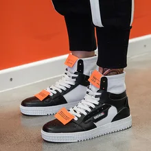 Хип-Хоп Уличная мода; Высокая мужская обувь; парусиновая мужская повседневная обувь; сезон осень-зима; Мужская обувь в стиле пэчворк; Ботинки martin