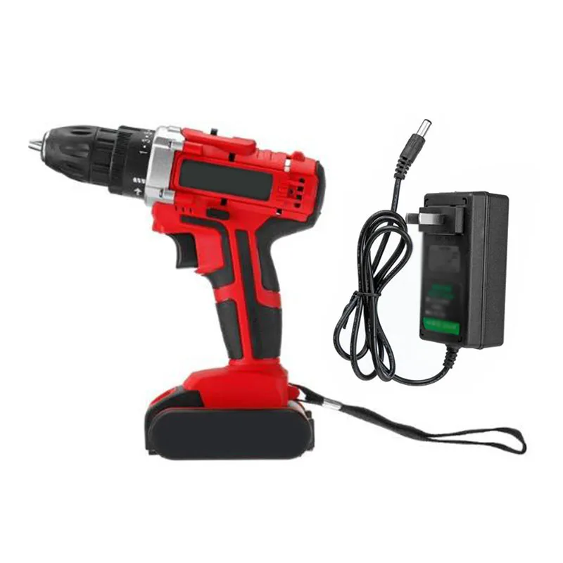 

20V Cordless Electric Drill Screwdriver 2 Speed 110-240V LED Light W/Charger