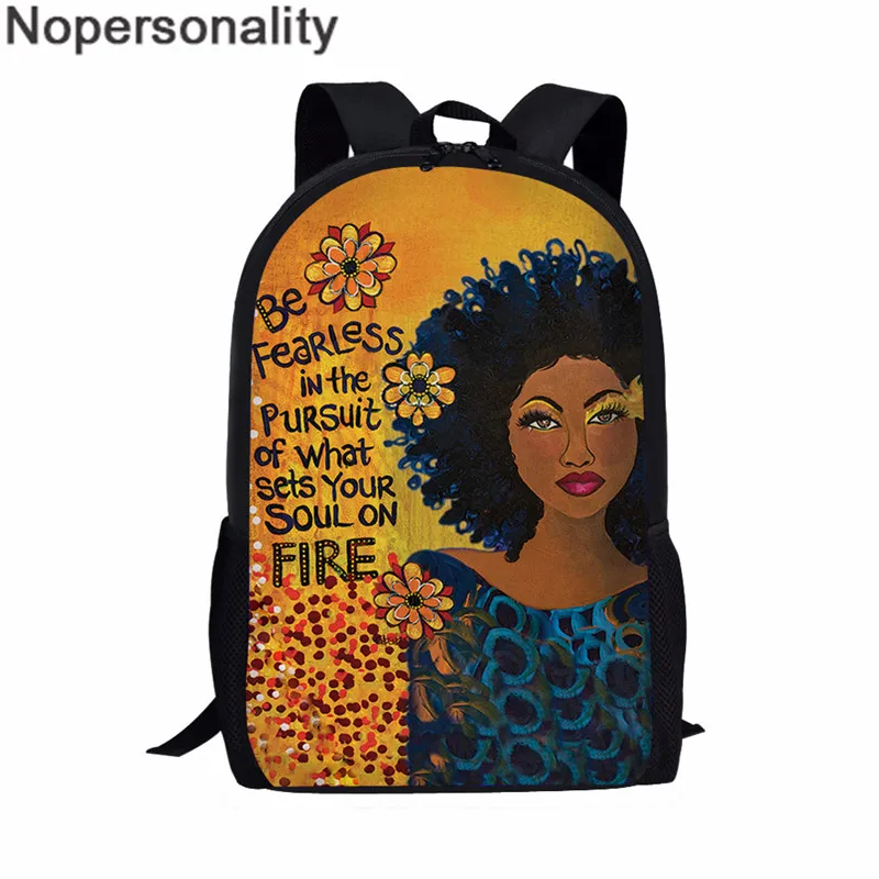 Сумка-книжка для девочек в африканском стиле, Черная Королева, Женский комплект школьных сумок, Mochila, Afro Art, детская сумка, молодежный рюкзак - Цвет: LH1078C