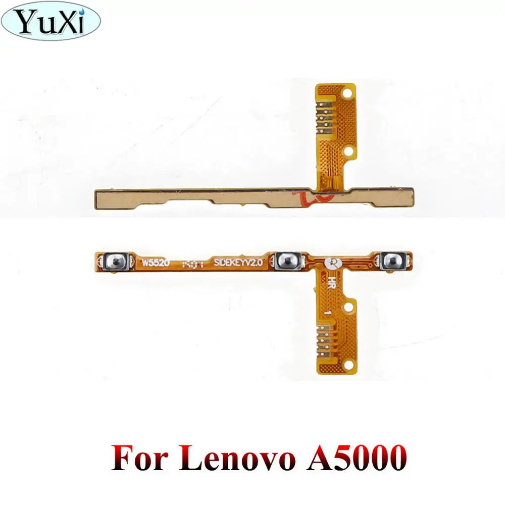 Юйси для lenovo A2010 A2020 A536 A5000 A6000 A606 K900 A7000 K3 K4 K5 note кнопка включения и выключения звука гибкий кабель - Цвет: A5000