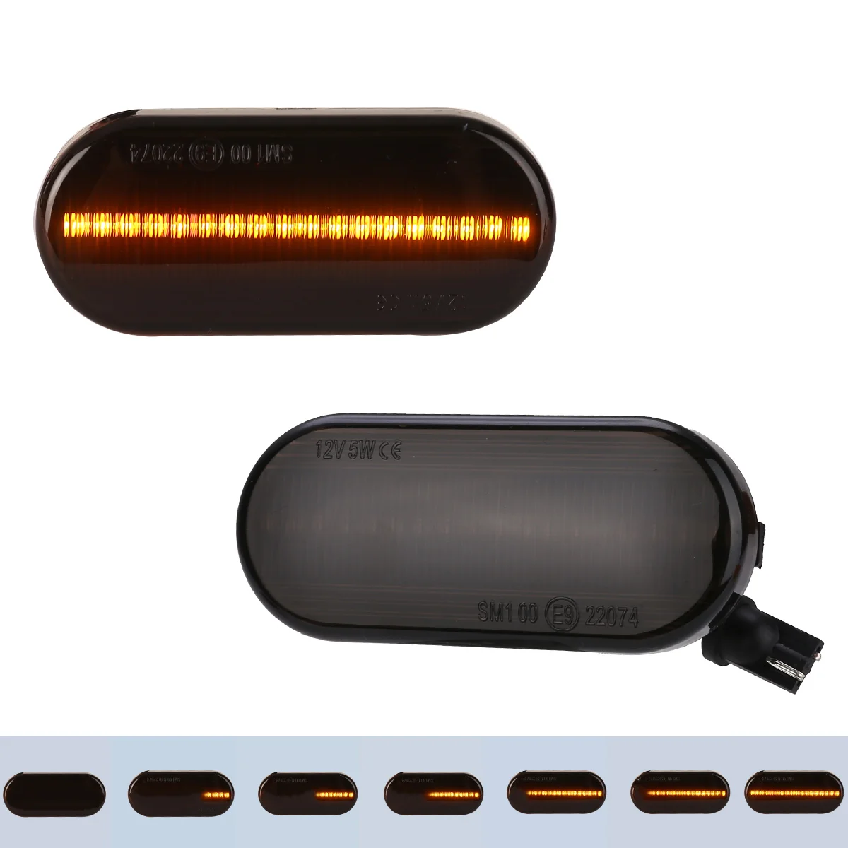 

1 Pair Led Dynamic Side Marker Turn Signal Light Sequential Blinker Light For Ford Seat Leon Focus MK2 C-Max