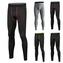 Skinny Jersey Trousers Men Sport Running Cycling Jersey Pants Compression Pants Stretchy Leggings Gym Fitness Tracksuit