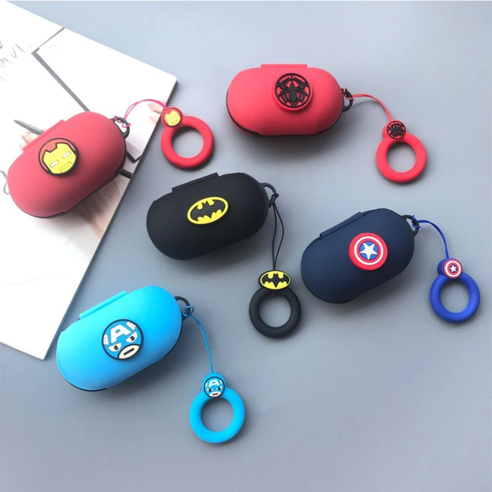 Милый силиконовый чехол для samsung Galaxy Buds чехол для зарядки Bluetooth наушники беспроводные наушники с кольцом на палец