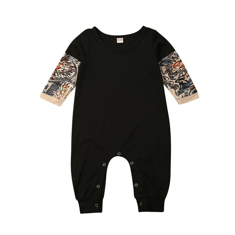 Cotton Baby Romper Newborn Baby Boy Girls Fashion Print Romper Infant Jumpsuit Spring Autumn Clothes Outfit