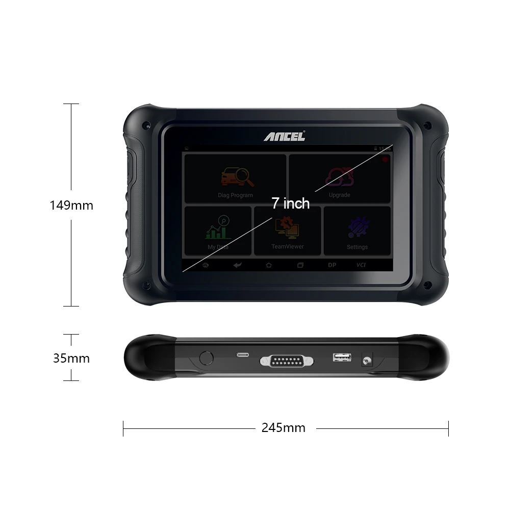 ANCEL DP500 OBD2 Auto-Kalibrierungswerkzeug Korrektur-Schlüsselprogramm Wegfahrsperre Öl EPB D.PF 11 Reset OBD 2 Diagnosegerät – Detail 10