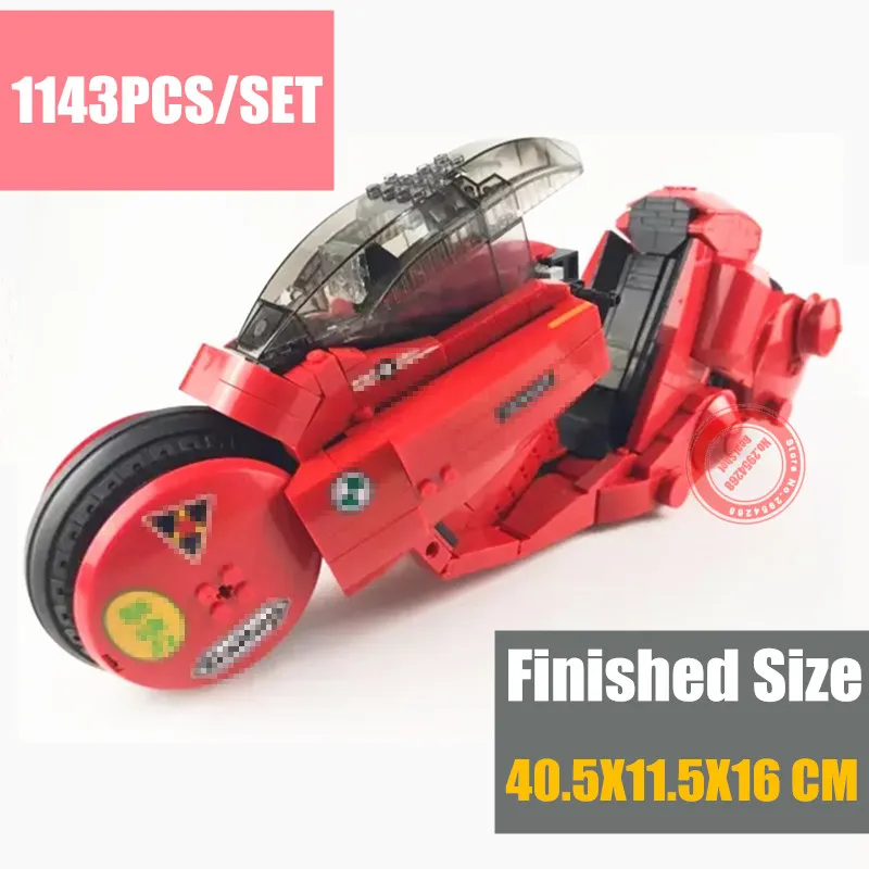 

New MOC SERIES The Citizen Akira Moto Fit Lepinings Technic City Motobike Building Blocks Bricks Kid Gift Diy Toys for Children