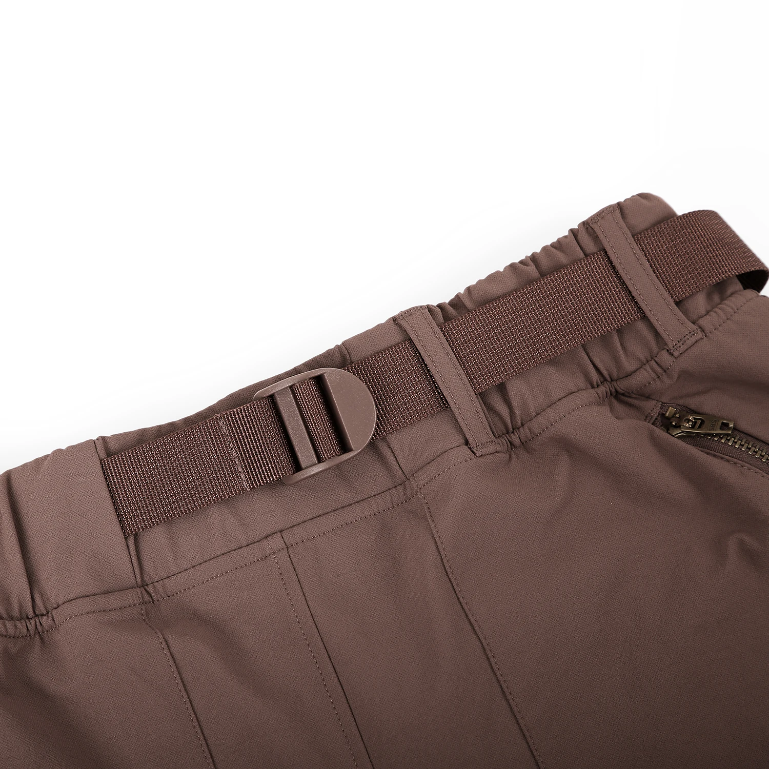 CRZ YOGA Women's Waterproof Stretch Hiking Shorts: Mid Rise Summer Outdoor Golf Workout Shorts Zip Pockets with Belt - 3'' 5