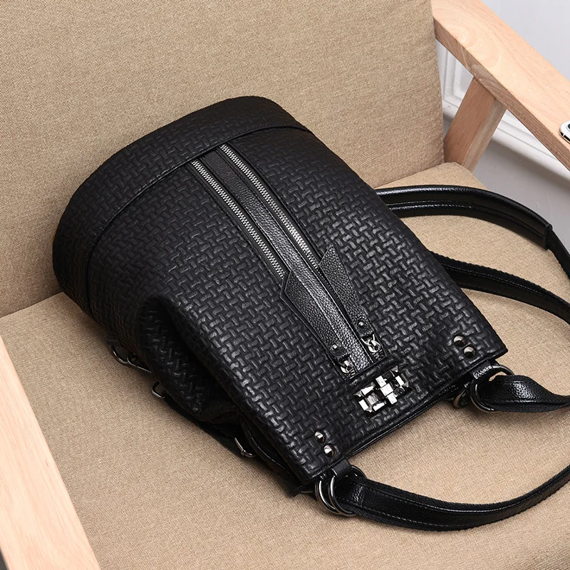 

2019 Summer New Style Fashion JOINT WOMEN'S Bag Contrast Color Women's Backpack Outdoor Leisure Bag Versatile Backpack