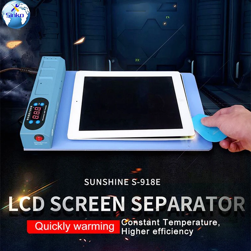 

SUNSHINE S-918E LCD Blue Screen Splitter Heating Stage Separator Pad For iPhone iPad LCD Screen Separator Tool