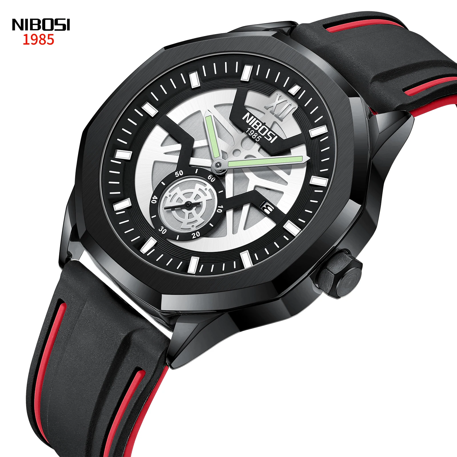 New Relogio NIBOSI Casual Sport Watch for Men Top Brand Luxury Military Leather Watch Man Clock Fashion Chronograph Wristwatch 