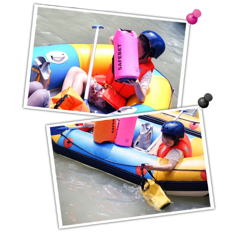 Waterproof Bucket Bag Swimming Rafting Beach Camping Casual Belt Hand Waterproof Bag Customizable PVC New Style