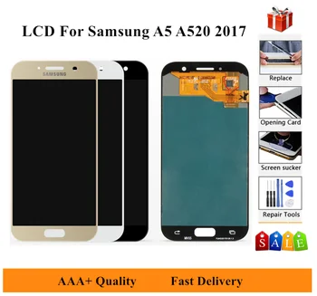 

LCD Screen For SAMSUNG GALAXY A5 2017 A520 A520F A520K LCD Display with Touch Screen Digitizer Assembly