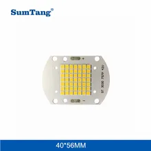 5 шт./лот светодиодный чип COB PCBA 50 Вт 12 в 30 в 42 в для Светодиодный прожектор светильник уличный светильник панели солнечных батарей от производителя