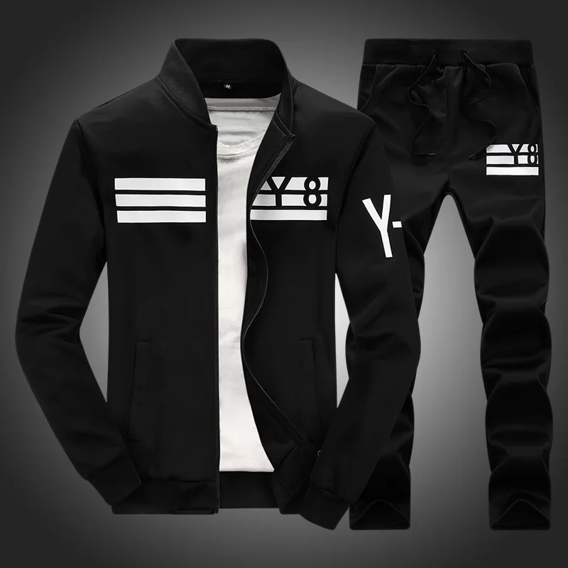 

2019 Autumn And Winter New Style Men Long Sleeve Sports Set Teenager Casual Baseball Uniform Hoodie Fashion Man Coat