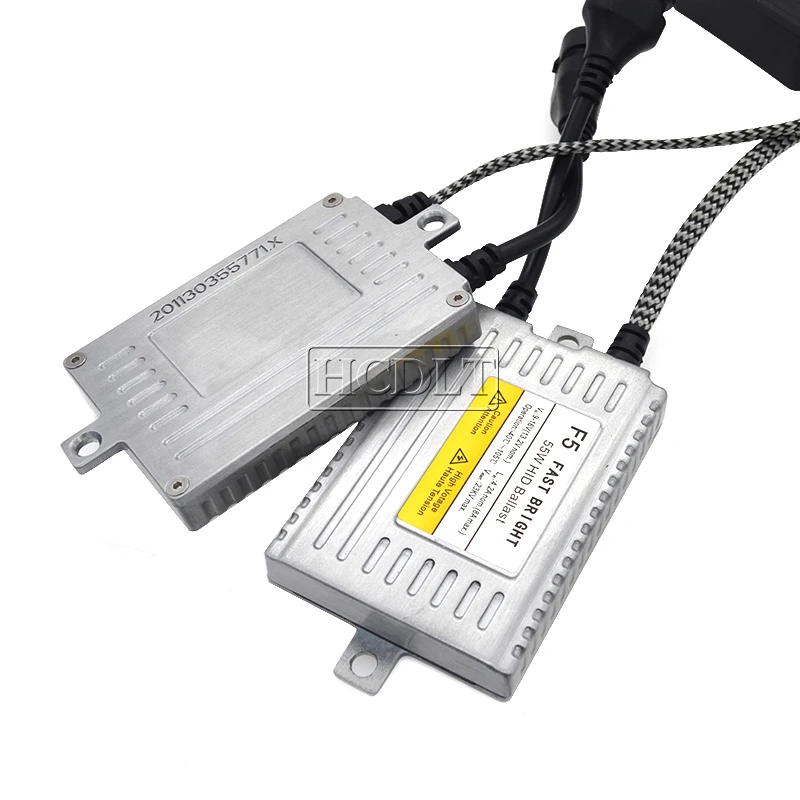 HIDLT 1 комплект 55 Вт 5500K Быстрый яркий ксенон H1 H3 H7 H11 9005 9006 9012 D2H Стандартный DLT F5