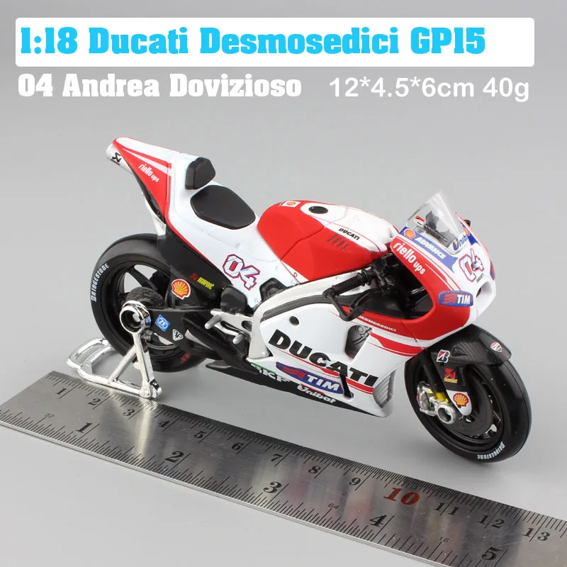 Maisto 1:18 весы поездок на мотоцикле Ducati Desmosedici RR GP15 GP18 no.04 Andrea Dovizioso moto rcycle гоночный moto велосипед Diecasts модель GP игрушки