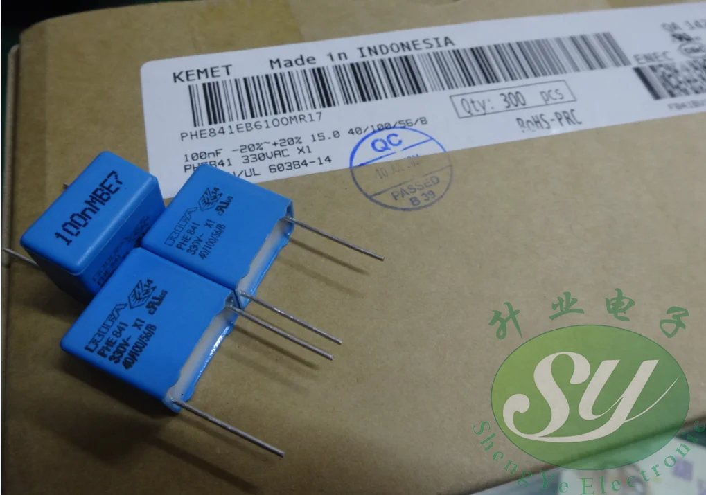 50 шт. RIFA PHE841EB6100MR 0,1 мкФ/330Vac 100NF u1 104 пленочный конденсатор
