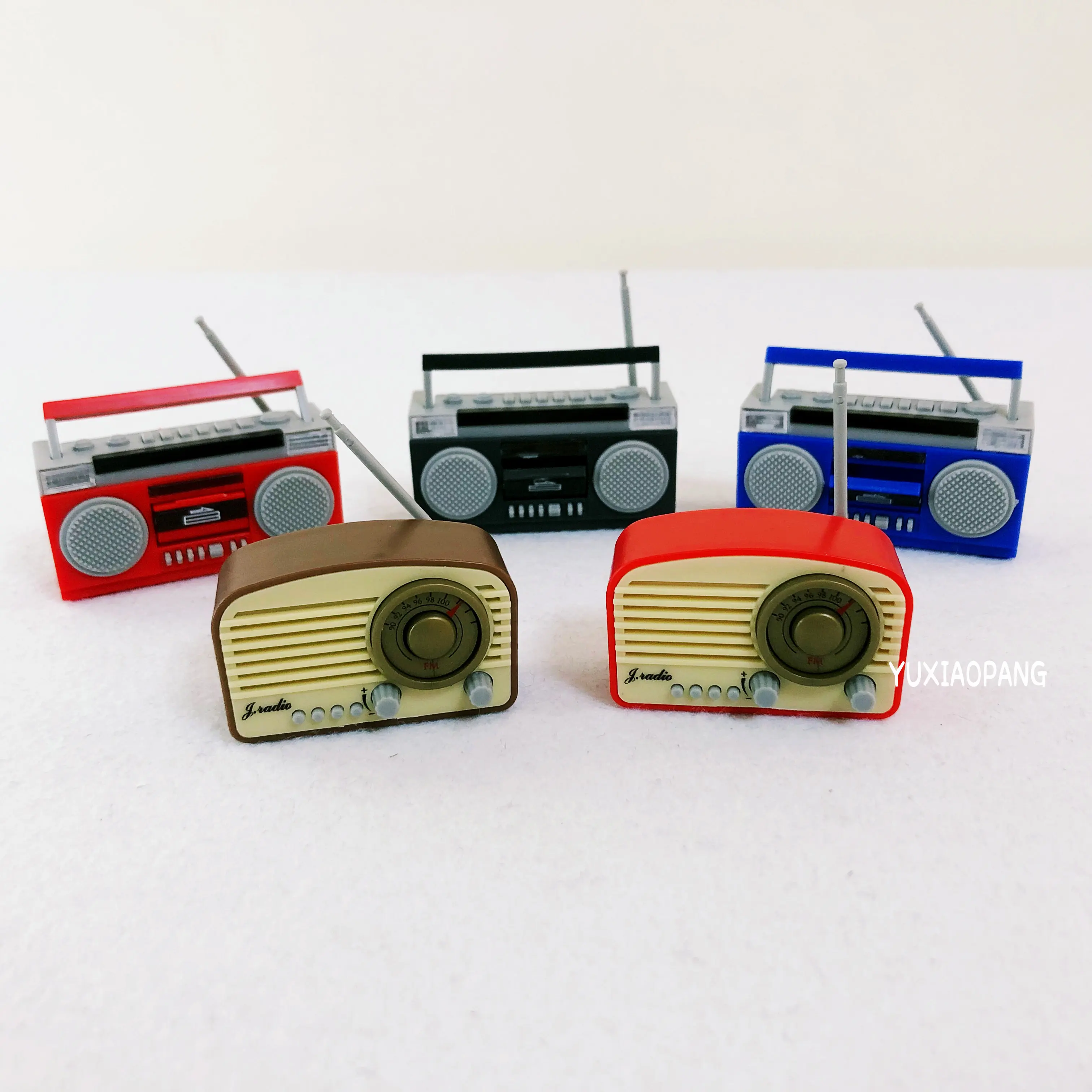 Solid Pvc Figure Simulation Model Toy Radio 5pcs/set Action Figures