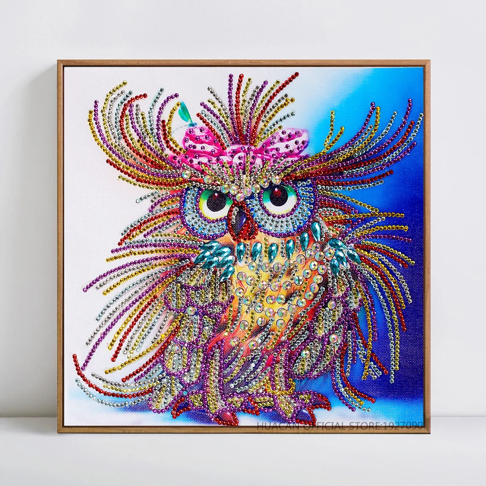 

Diy Diamond Painting Cartoon Owl Hot Sale Diamond Embroidery Mosaic Picture Rhinestone Handmade Kits Animal Pattern Home Decor
