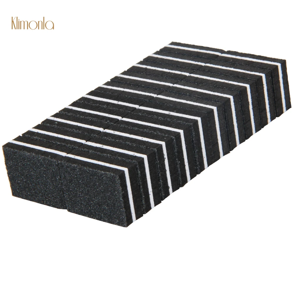 

20Pcs Black Nail Buffer Block Professional Sponge Mini Nail File 100/180 Double Side Sandpaper Nail UV Polisher Manicure Tools