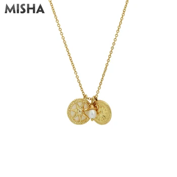 

MISHA Fashion Necklace For Women Ladies High Quality Natural Pearl Necklace Simple Design Wedding Birthday Gifts 2350