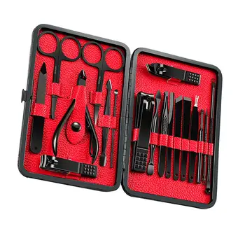 

18pcs Professional Nail Clipper Set Pedicure Clipper Tweezers Nail Clipper Manicure Cutter Beauty Nail Tools