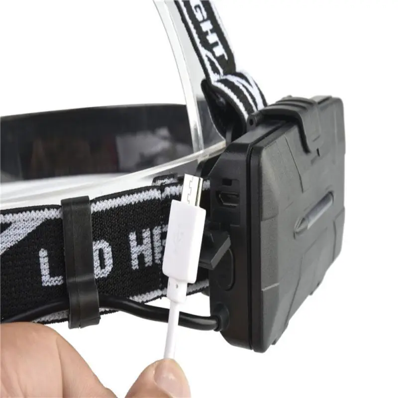 8 светодиодных фар Usb кабель с инструкцией датчик освещения Usb Перезаряжаемый налобный фонарь супер яркий носимая повязка на голову