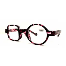 8 цветов Ретро Асимметричные Для мужчин Для женщин очки для чтения, круглая, квадратная, дальнозоркости оправы очков Мощность 0+ 1,0+ 1,50+ 2,0+ 2,5~+ 3,5