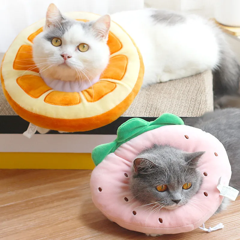 

Adjustable Fruit Shape Pet Protective Collar Dog Neck Cone Recovery Cone Anti-Bite Surgery Wound Healing Cat Dogs Collar