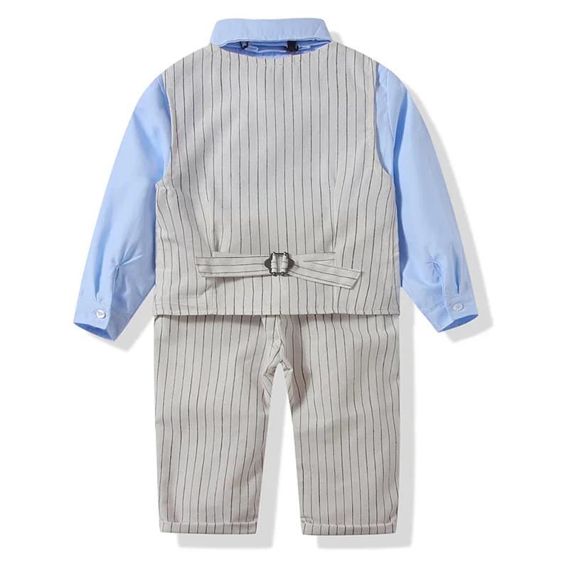 Kiomcat Kids Baby Boy Autumn/Spring Clothes Set Gentleman Fashion Boys Wedding Outfit Party New Year Children Boys Clothing