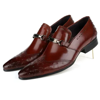 

Men Shoes Pointed Toe Cowhide Leather Shoes Oxfords Formal Wear Men Shoes Work Wear Cowhide Leather Shoes