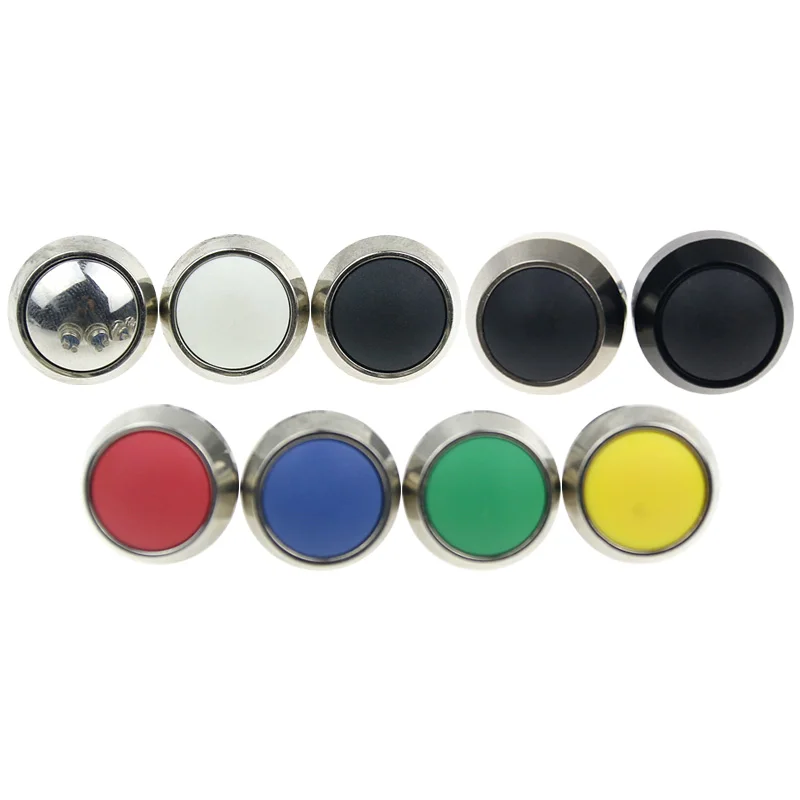 12mm Momentary Push Button Switch Colored switches Spherical Metal Car Modification Horn Doorbell Switch