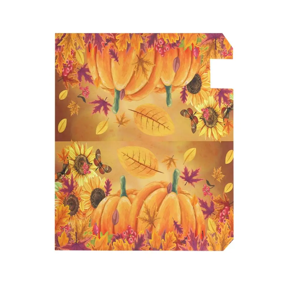 Fall Sunflowers Pumpkins Mailbox Covers Magnetic Butterfly Maple Leaf Mailbox Cover Autumn Wraps Post Letter Box Cover