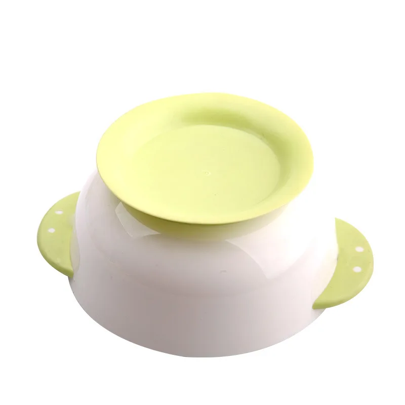 3Pcsset Baby Suction Cups Learning Dishes Kids Safety Spoon Fork Dinnerware Set Children Feeding Assist Bowls Tableware T0788