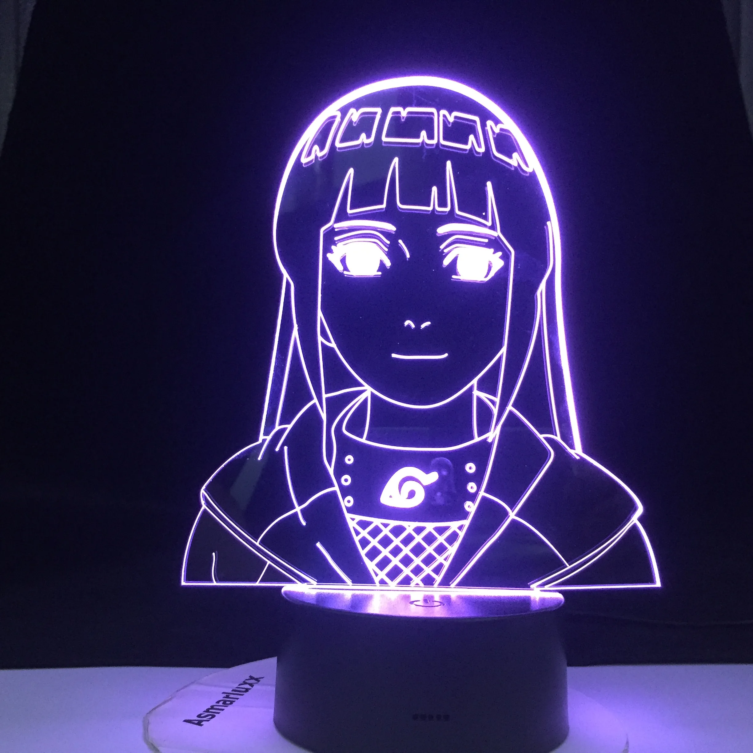 Фигурка Naruto Hinata Hyuga 16 цветов сменный аккумулятор Usb светодиодный ночсветильник
