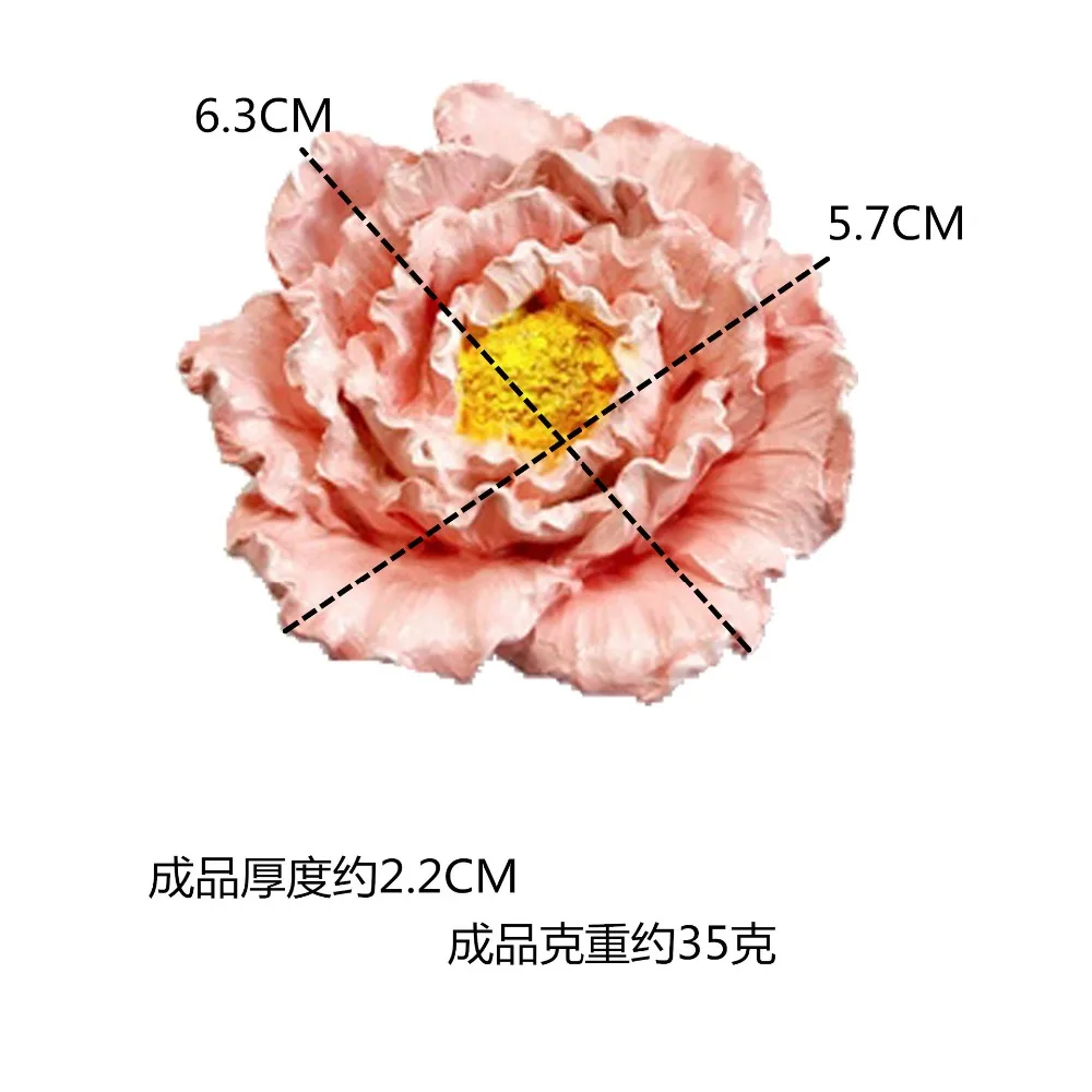 Пион цветок розы силиконовая форма для ручной работы цветок свеча форма DIY Мыло Форма ароматический гипсовый автомобиль кулон плесень домашний декор