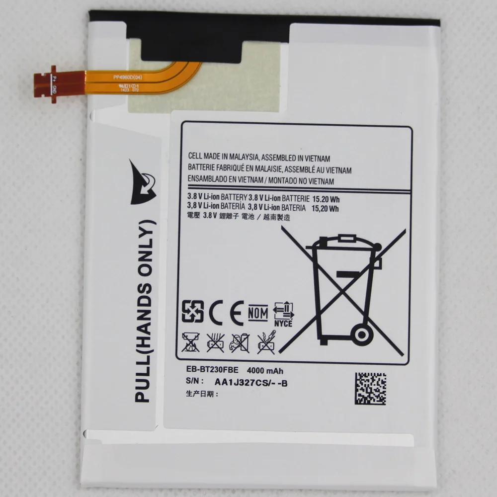 Replacement Tablet Battery EB-BT230FBE For Galaxy Tab 4 7.0 Nook SM-T230 T231 T235 EB-BT239ABE 4000mAh | Мобильные телефоны и