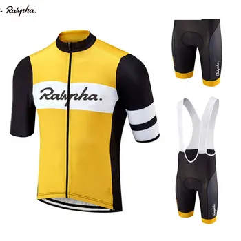 

2020 Ralvpha Men Cycling Jersey Sets Triathlon Clothing Bib Shorts Quick Dry Bicycle Uniform Bike Clothes Suits Ropa Ciclismo