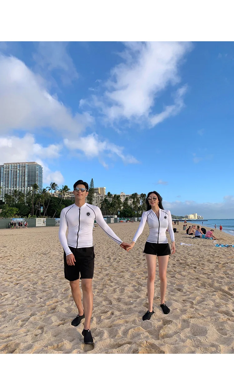Sun-resistant Diving Suit Couples Diving Suit Long-sleeved Swimsuit Jellyfish Clothing Jellyfish Service Surfing Suit Men And Wo