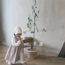 Весна-лето ; льняное платье без рукавов для девочек