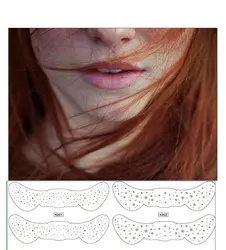Removable Face Decal Women Fashion Party Makeup Stickers Tattoo Freckles  Stickers Accessories
