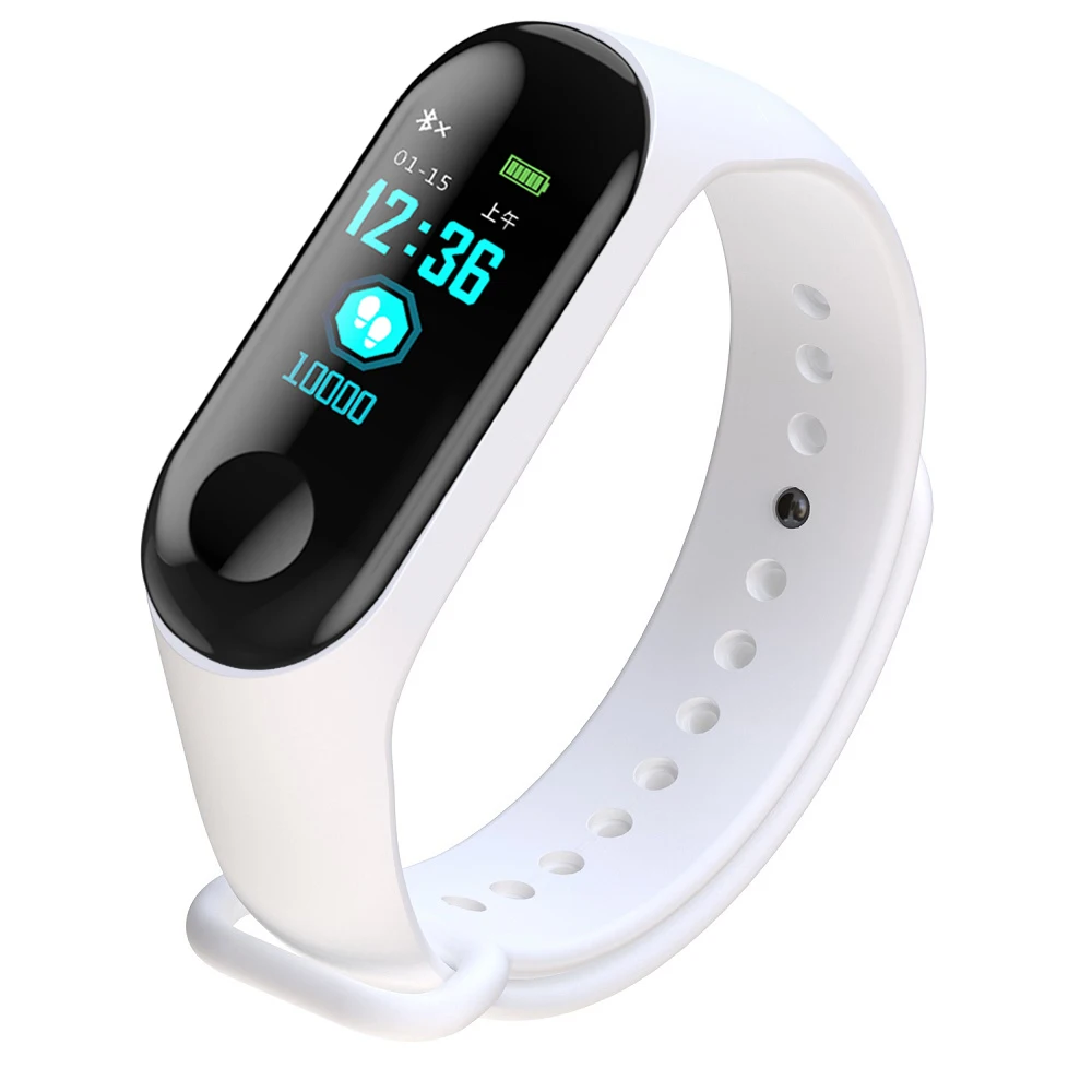 Fitness Wristwatch M3 Color Screen Smart Sport Bracelet Activity Running Tracker Heart Rate For Children Men Women Watch Hours 