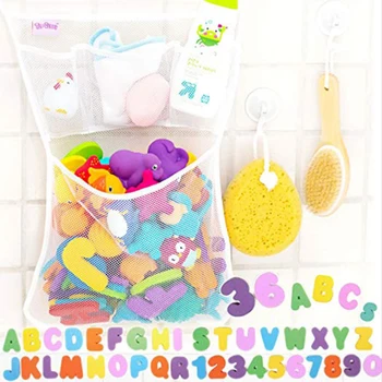 

6pcs Cognitive Words jigsaw Bath Toy EVA Alphabet Letters Number Children Kids Bath Puzzle Early Education Toy with Storage Bag