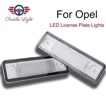 

2PCS LED License Plate Lights 12V White Number Plate Lamp For Opel Corsa B Astra F G Omega Zafira Signum Vectra B Buick Excelle