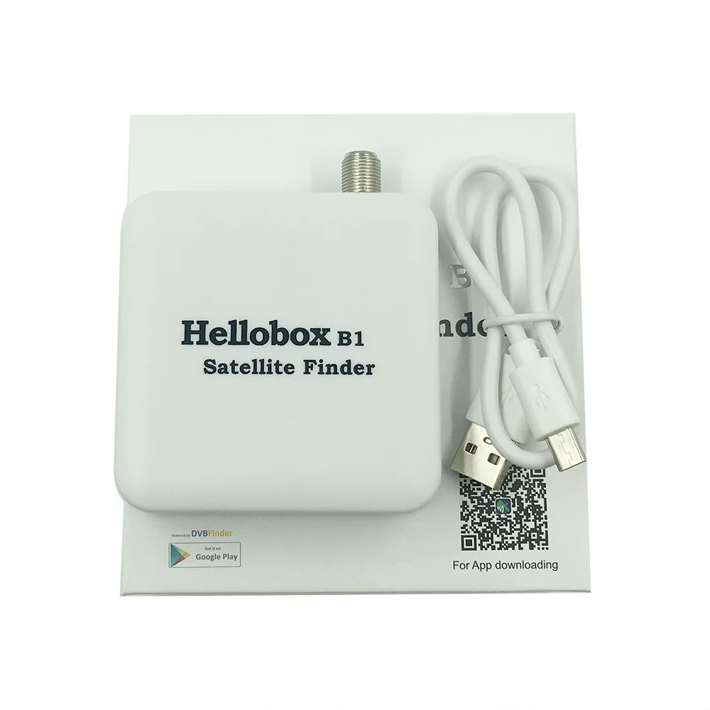 Bluetooth спутниковый искатель Hellobox B1 поддержка Android приложение поиск спутникового тв сигнала по смартфону мини спутниковый искатель ключ