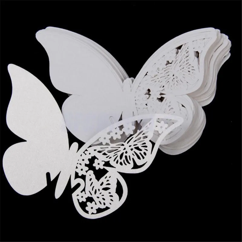 50pcs/set Wholesale Wedding Supplies Butterfly Name Place Card Holder Wedding Party Table Wine Glass Decoration Party Event 50pcs/set Wholesale Wedding Supplies Butterfly Name Place Card Holder Wedding Party Table Wine Glass Decoration Party Event