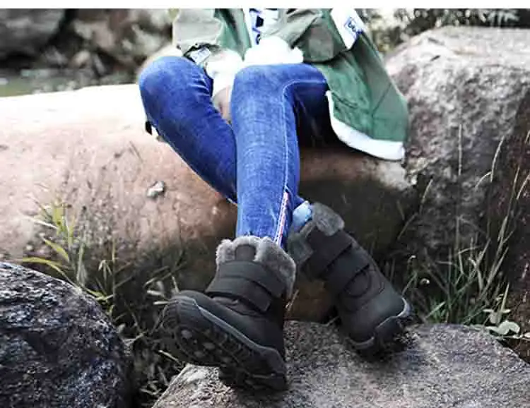 Winter Waterproof Cotton Boots Women Casual Plush Flat Short Snow Boots Winter Leisure Keep Warm Outdoor Shoes Plus Size