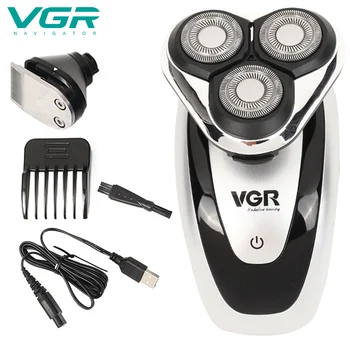 

2 in 1 Multifunctional Floating Electric Shaver Wet Dry Men Electric Razor Rechargeable Bald Head Shaving Machine Beard Trimmer