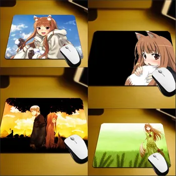 

Mairuige 2018 Popular Mousepad Spice and Wolf Holo Cute Beauty Sexy Anime Girls Pattern Mouse Pad Small Size Pad To Pc Tabletop